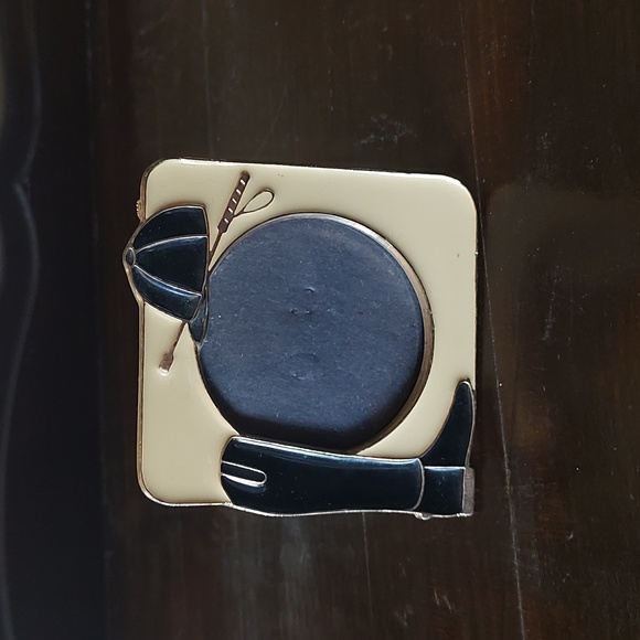 Equestrian Frame 🐎 Enamel & Brass Picture Frame Vintage Neutral Small - Picture 6 of 10